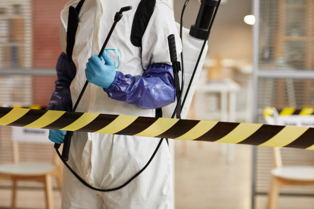 Professional Blood Cleanup technician working in Romney, IN